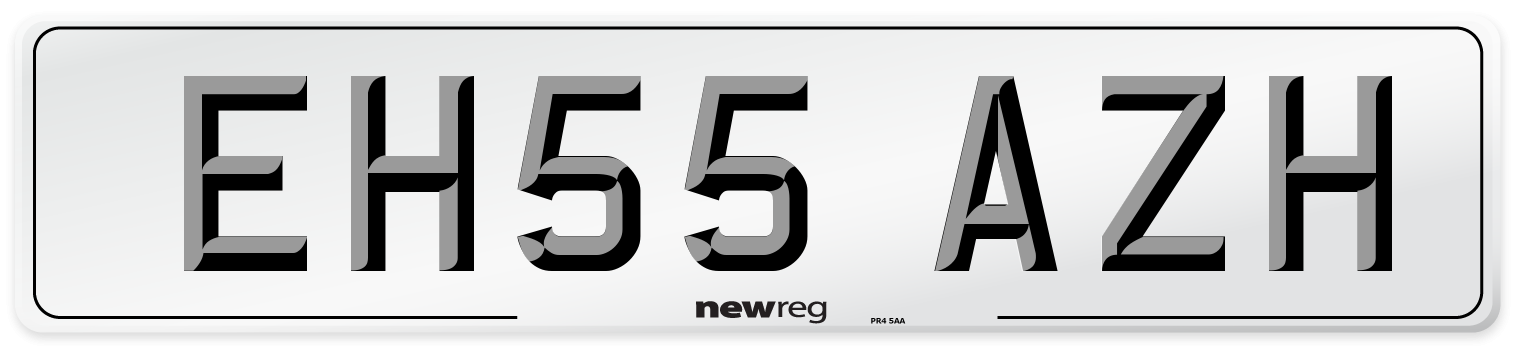 EH55 AZH Number Plate from New Reg